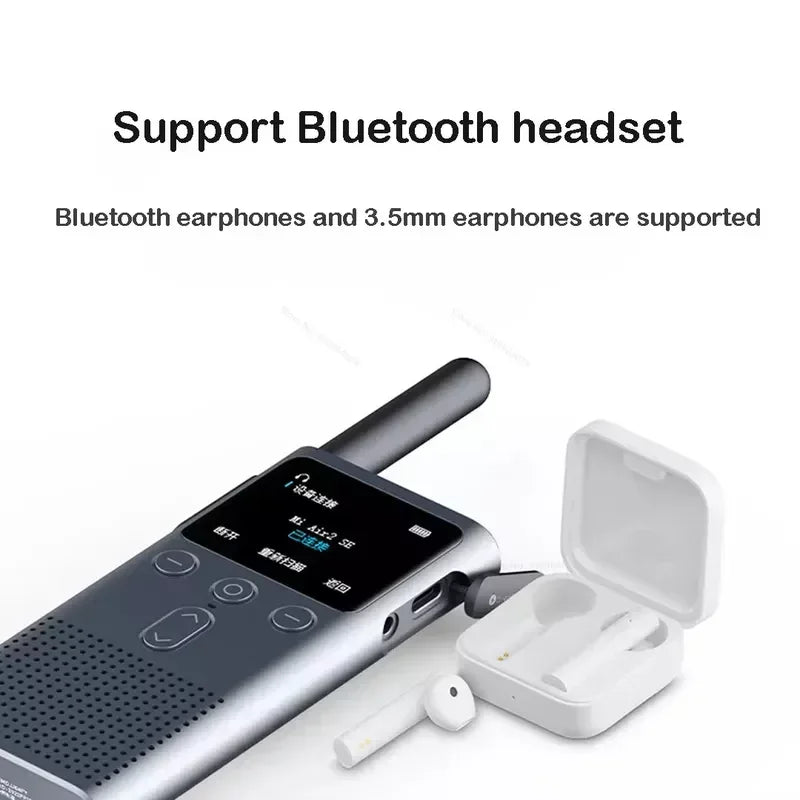 Xiaomi Walkie Talkie 2S – 4W Power, 5KM Range, IP54 Waterproof, 120-Hour Standby, Dual Mode Communication