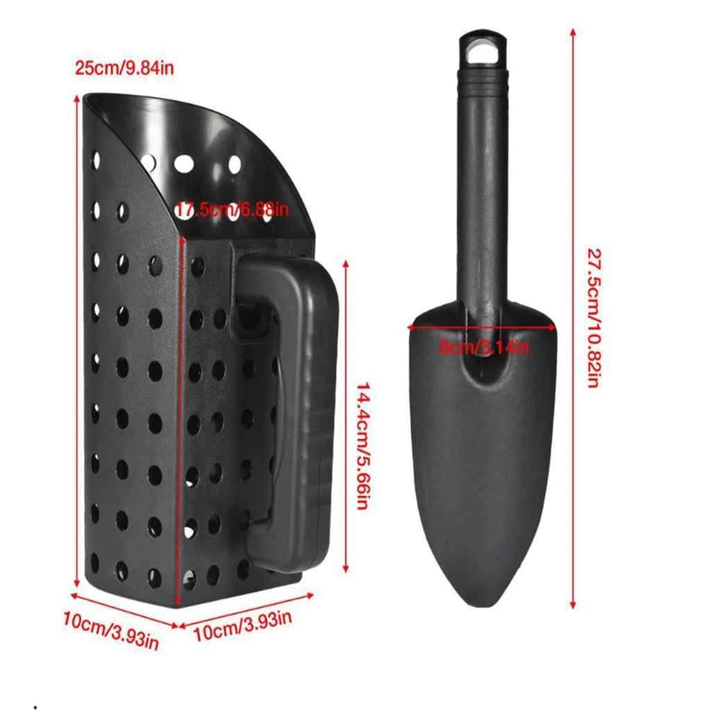 Metal Detecting Sand Scoop & Trowel Set – Lightweight, Durable ABS Tools for Beach & Field Use
