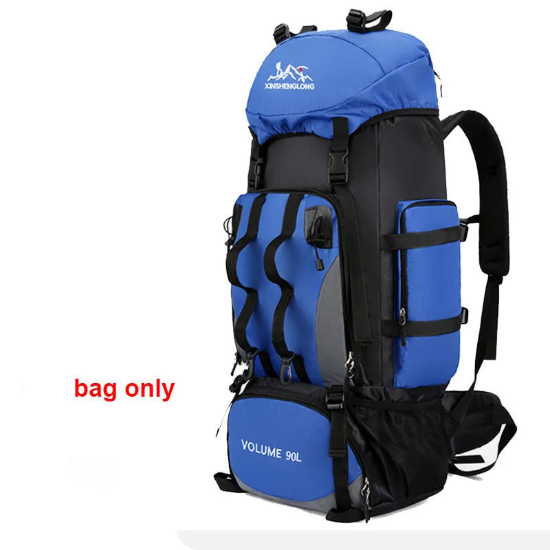 90L Waterproof Hiking & Camping Backpack – Large Capacity Outdoor Trekking Bag