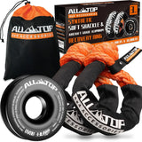 48,300 lbs Synthetic Soft Shackle & 66,000 lbs Recovery Ring Set – Heavy-Duty Off-Road Winch Recovery Kit (2 PCS) thumbnail 1