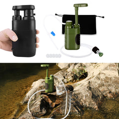 Portable Outdoor Water Filter Pump – Emergency Camping & Survival Water Purifier (5000L Capacity)