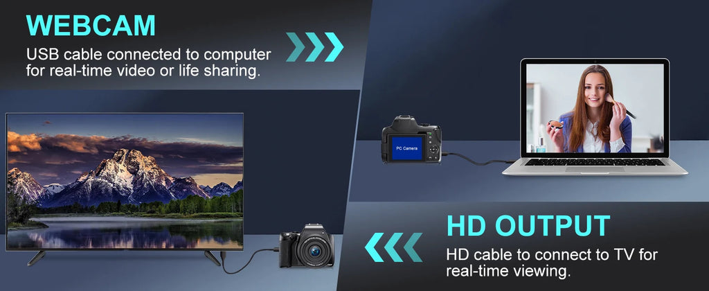 4K HD Digital Camera with Auto Focus & 12X Optical Zoom – 72MP Vlogging Camera for YouTube & Photography