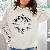 Women's Mountain Graphic Hoodie – Fleece-Lined Pullover for Hiking & Outdoor Adventure thumbnail 12