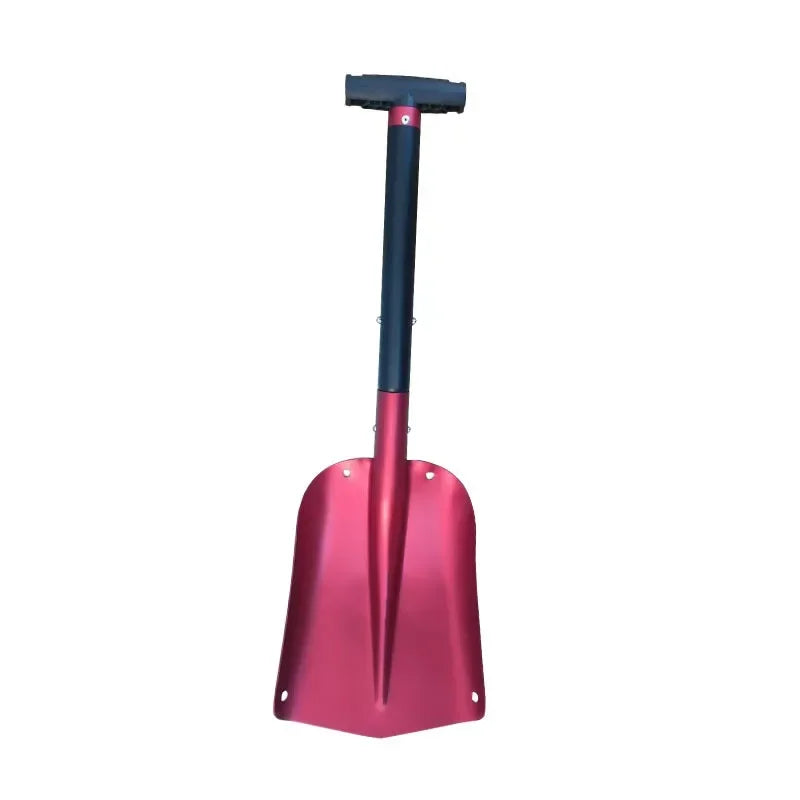 Foldable Emergency Snow Shovel with Extendable Aluminum Handle – Lightweight, Compact & Durable for Car, Camping, Ski, or Garden Use