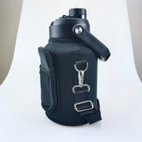 Portable Thermal Water Bottle Bag – Large Capacity Sleeve with Adjustable Shoulder Strap (Black) thumbnail 17