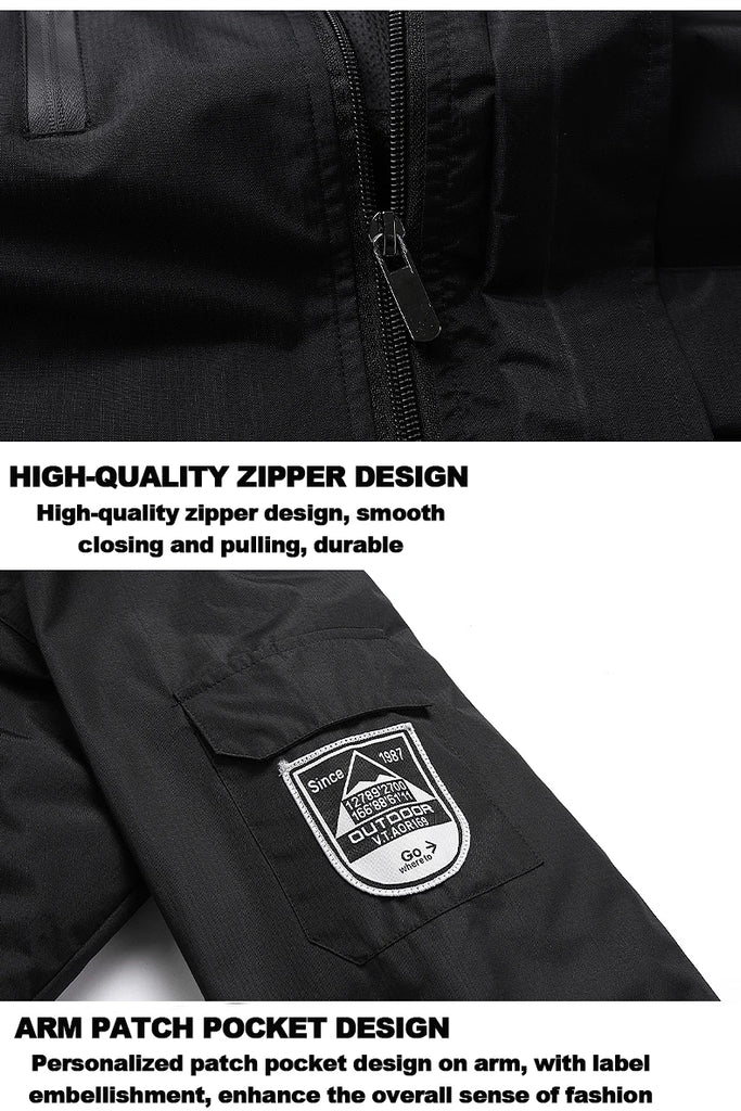 CHRLCK Women's Waterproof Hiking Jacket – Windproof, Quick-Dry Outdoor Shell with Custom Logo Option