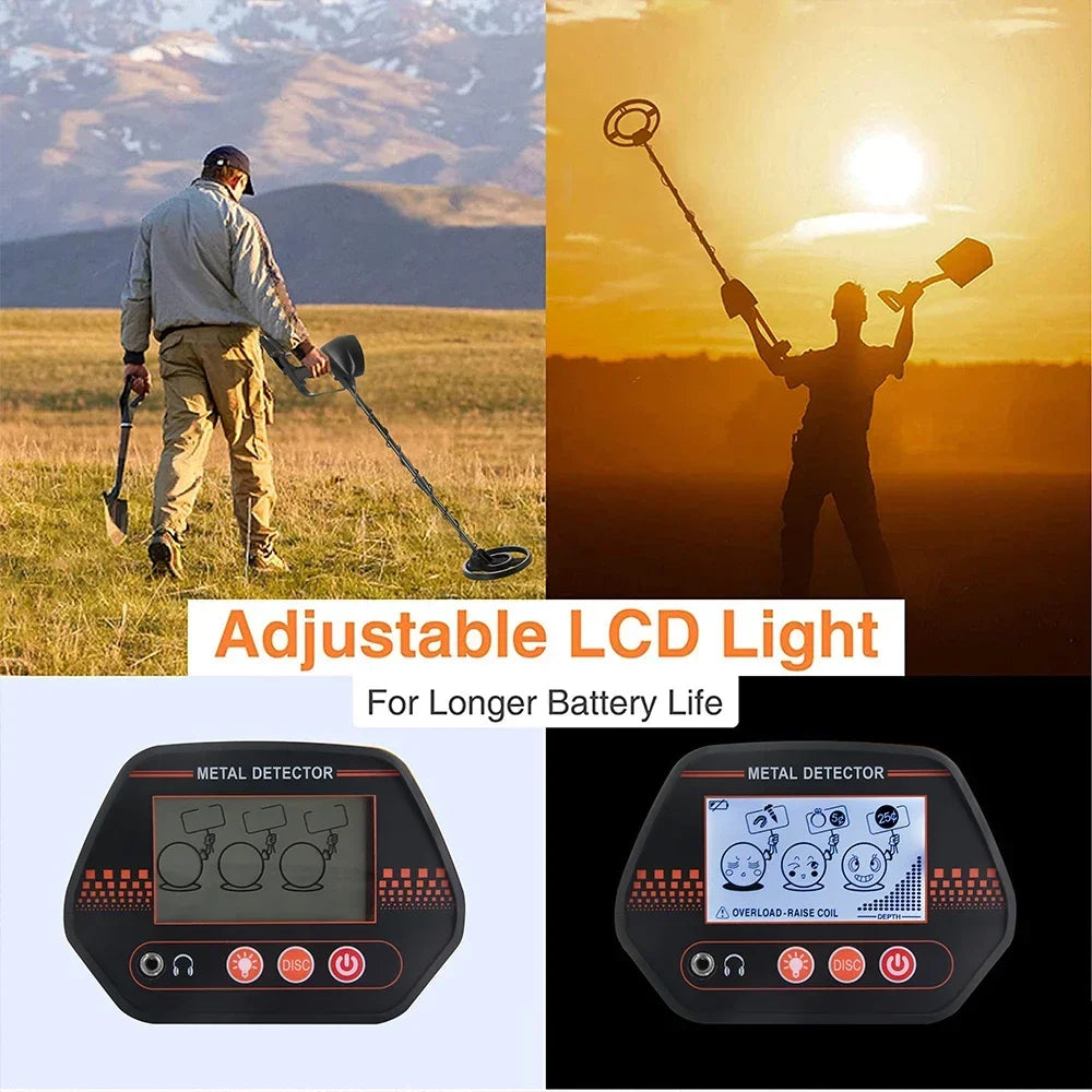 MD4070 Waterproof Underground Metal Detector – High Sensitivity Coin, Jewelry & Gold Finder for Adults & Kids