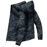 Men’s Hooded Waterproof Hiking Jacket – Windproof Outdoor Bomber with Detachable Hood thumbnail 24