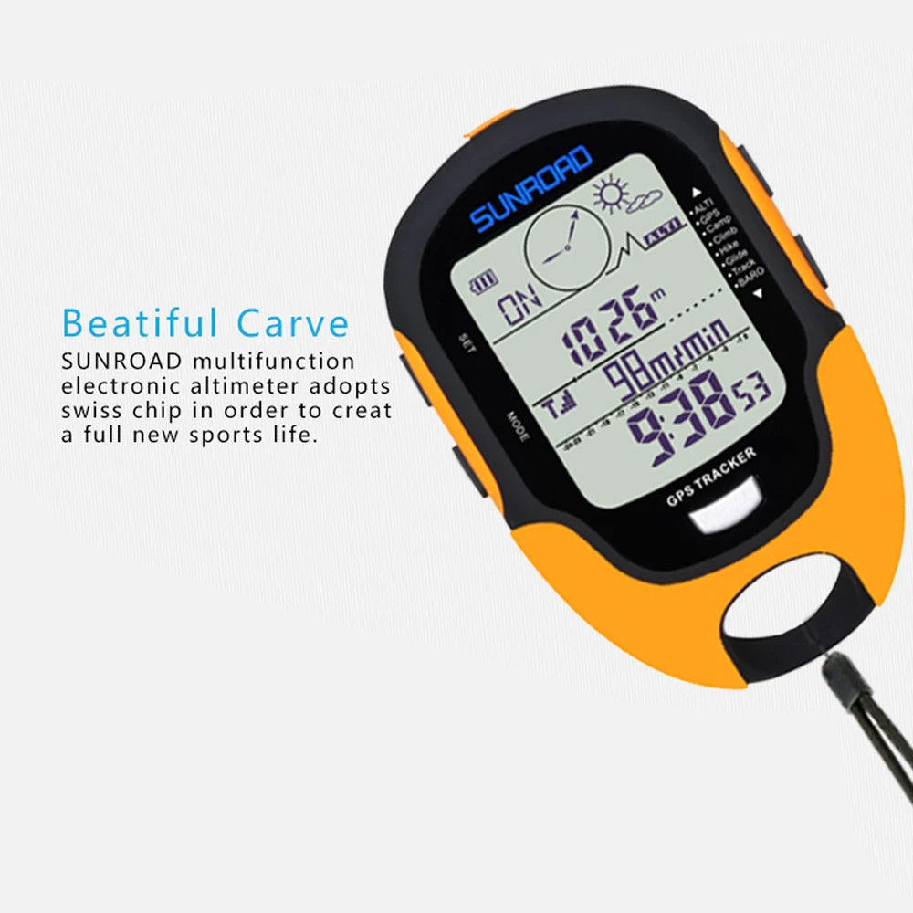 Portable Digital Altimeter, Barometer, Compass & GPS Navigation Receiver – FR510
