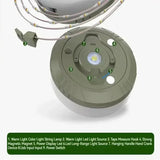 4-in-1 LED Camping Light Strip – 10M Waterproof Rechargeable Tent & Atmosphere Lamp with USB Power Bank (Military Green) thumbnail 16