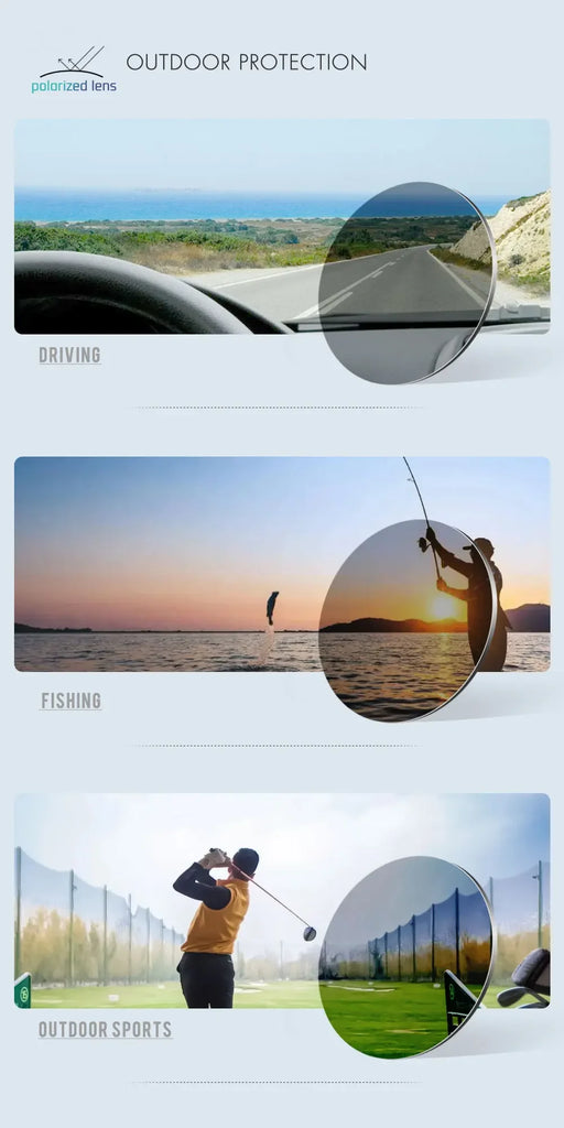 KDEAM Polarized Sunglasses – White Frame UV400 Protection