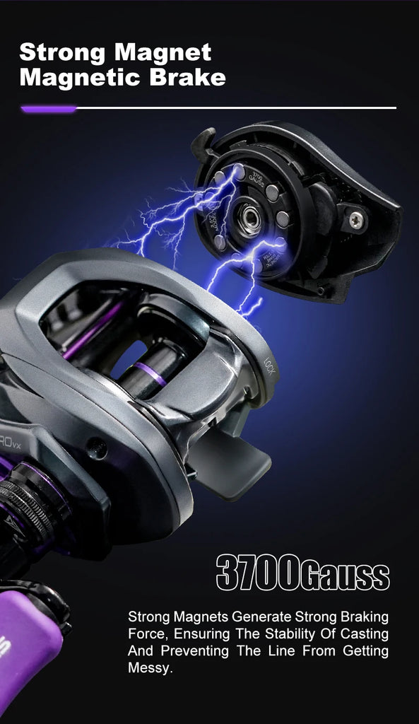 Seasir ZERO-VX Ultralight BFS Baitcasting Reel – 133g, 7.6:1 Gear Ratio, 6+1BB, Max Drag 4kg | Fresh & Saltwater Fishing Reel