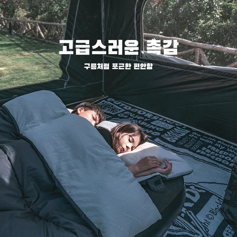 BLACKDOG Ultralight All-Season Cotton Sleeping Bag – Compact, Splicing Single for Camping, Hiking & Travel