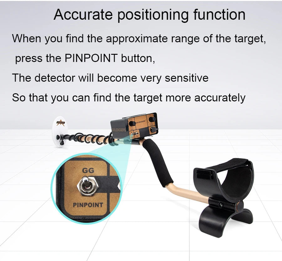 F004 High-Sensitivity Gold & Treasure Metal Detector – Deep Target Audio, 71kHz Precision Coil