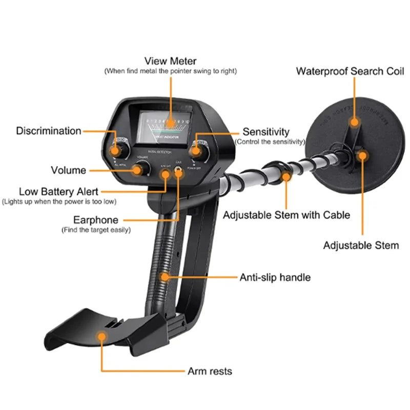 MD4030 Professional Underground Metal Detector β High-Accuracy Gold & Treasure Detection Tool