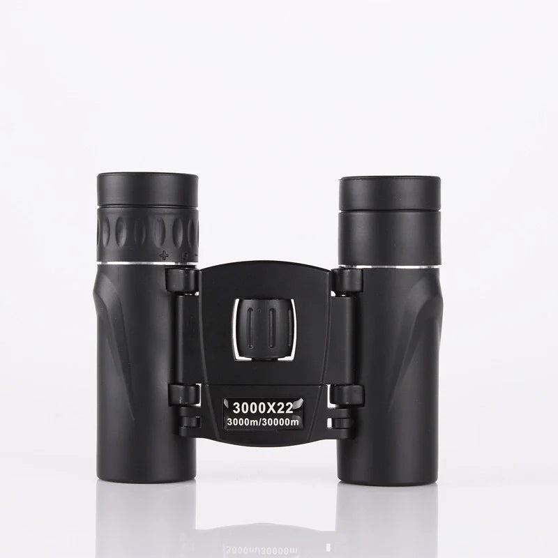 900x HD Long-Range Binoculars – Compact Folding Mini Telescope with BAK4 Prism & FMC Optics (Black)