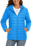 TACVASEN Women’s Full Zip Hooded Puffer Jacket – Lightweight, Warm & Windproof Winter Coat thumbnail 40