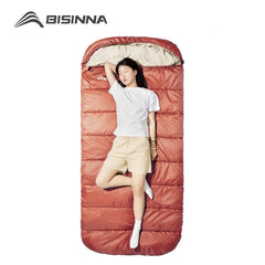 BISINNA 3-Season Large Camping Sleeping Bag – Lightweight, Expanded Design for Adults (Multiple Weights)