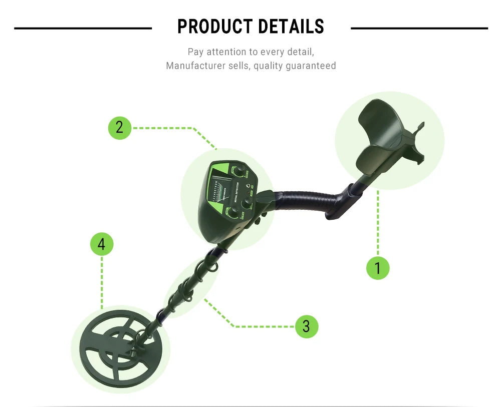 GTX5030H Professional Underground Metal Detector – High-Precision Treasure Hunter for Gold, Coins & Relics