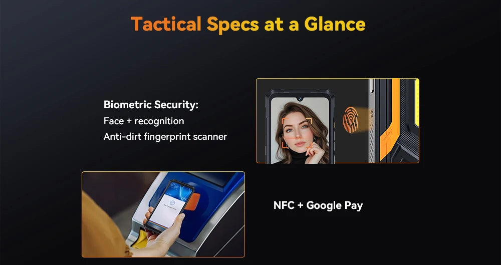 Cubot KingKong Power 5 – Rugged Smartphone with 15300mAh Battery, 6.88" 120Hz Display, Android 15, 16GB RAM + 128GB Storage, IP68/IP69K