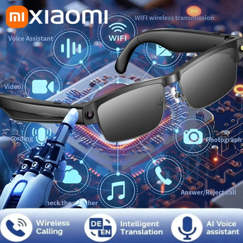 Xiaomi 2025 Smart Glasses – Men’s & Women’s Bluetooth Sunglasses with Voice Control and MR Holographic Display