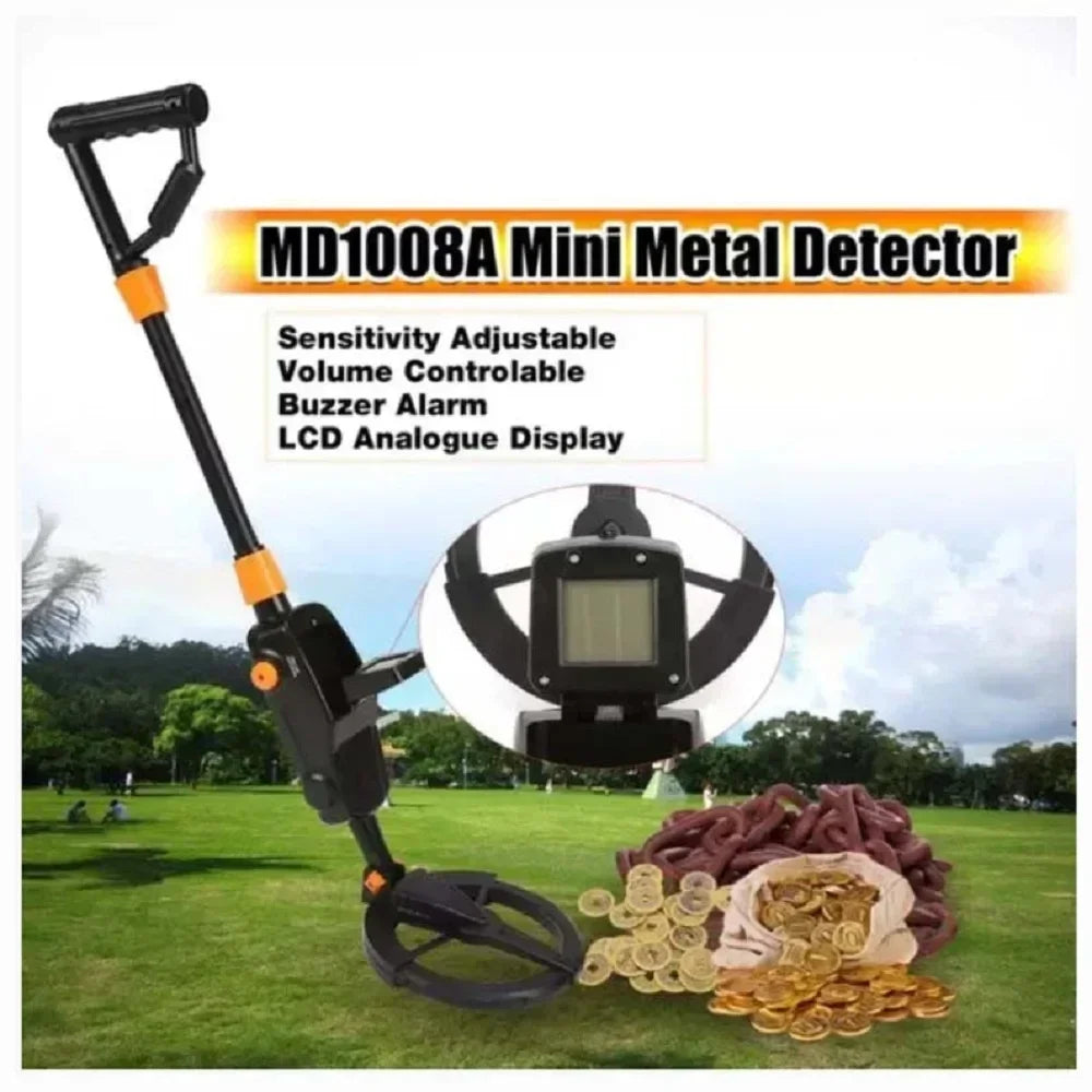 MD1008A Professional Underground Metal Detector – High Sensitivity Gold & Treasure Seeker with LCD Display (Up to 2m Depth)