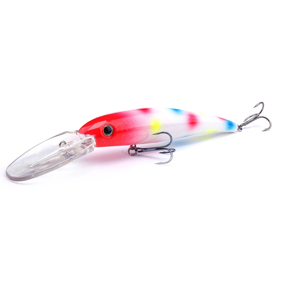 GOBASS 160mm Floating Minnow Fishing Lure β 22g Laser Crankbait for Freshwater & Saltwater | Trolling Wobbler Hard Bait