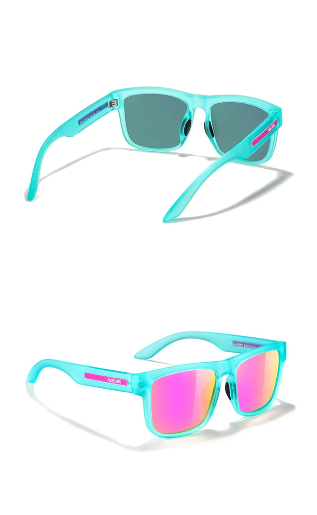 KDEAM Polarized Sunglasses – White Frame UV400 Protection
