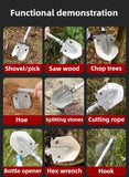 Multifunctional Folding Military Shovel – Survival Tool Set for Camping, Hiking & Outdoor Use thumbnail 10