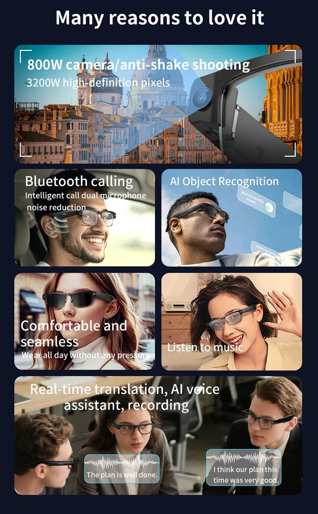 Xiaomi 2025 Smart Glasses – Men’s & Women’s Bluetooth Sunglasses with Voice Control and MR Holographic Display