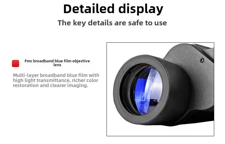 High-Power HD Telescope with Maitian Optical Glass โ Portable Zoom Lens for Outdoor Concerts & Mobile Photography