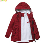 Women's Warm Hooded Parka – Thick Plush Mid-Length Winter Coat (S–5XL) thumbnail 2
