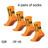 4 Pairs Mid-Tube Non-Slip Football Socks – Breathable & Durable Sports Training Socks (Unisex) thumbnail 20