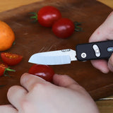 ROXON S504G Mini Folding Multi-Tool Knife with Scissors β Interchangeable, Locking Blade for Outdoor & Camping thumbnail 4