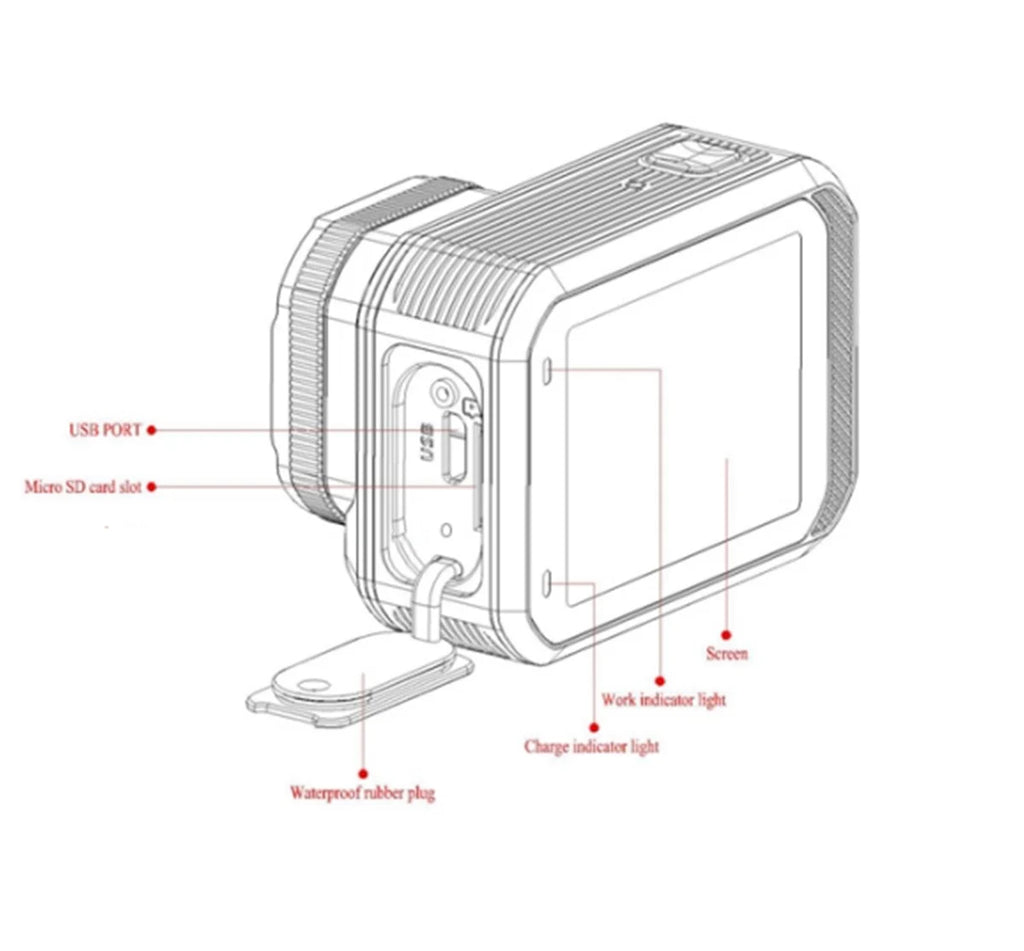 4K60FPS Waterproof Action Camera with Remote Control – Wide-Angle Sport Cam for Outdoor Adventures, Diving & Cycling