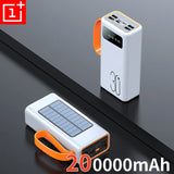 ONEPLUS 200,000mAh Solar Power Bank โ Built-in Cables, LED Light, Fast Charging, High-Capacity External Battery thumbnail 13