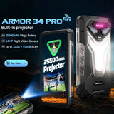 Ulefone Armor 34 Pro 5G – Rugged AI Smartphone with Built-in Projector, 25500mAh Battery, 120Hz Display, and 32GB+512GB Storage thumbnail 1