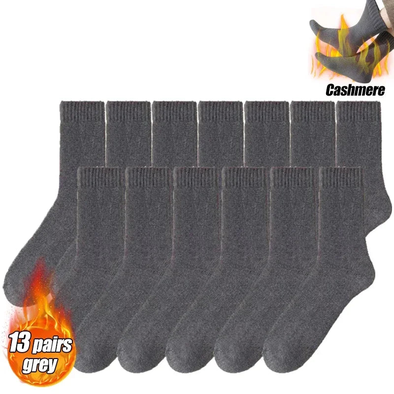 Winter Thermal Socks for Men & Women – Insulated Cold Weather Hiking Socks (Multiple Pairs Available)