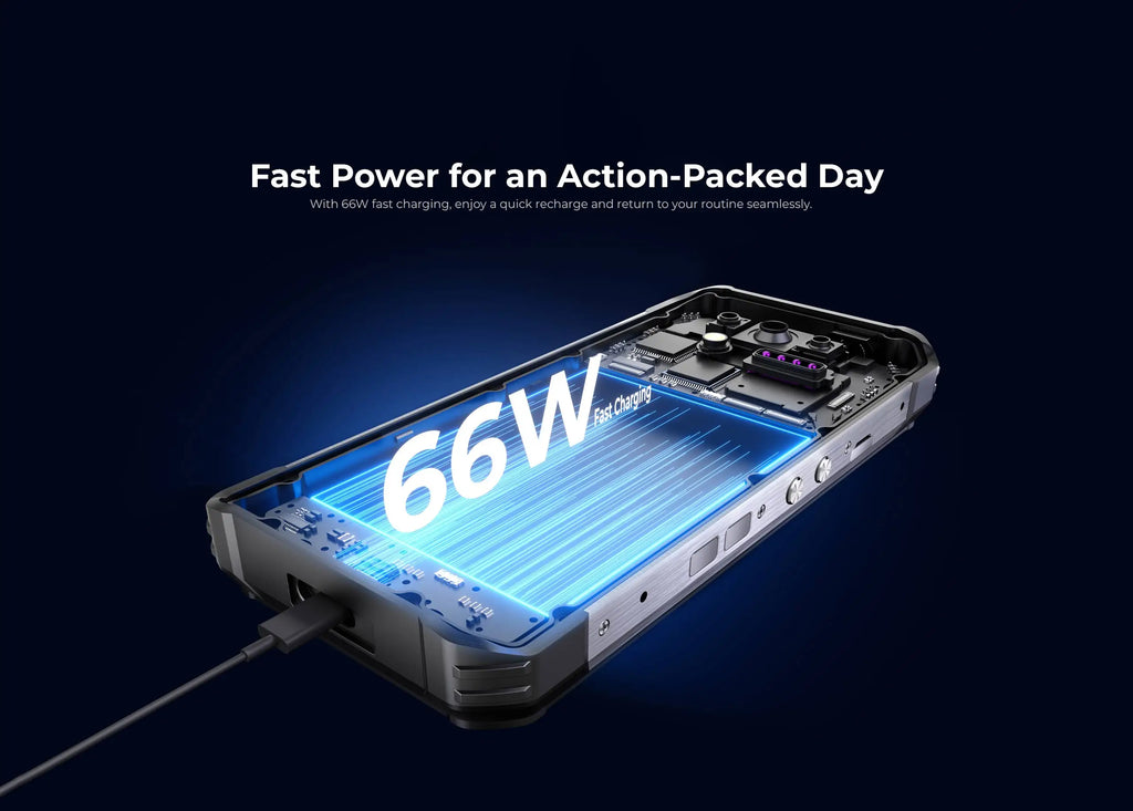 OUKITEL WP100 Titan Rugged Smartphone β 33,000mAh Battery, 200MP Camera, Built-in Projector, 66W Fast Charging, IP68 Waterproof