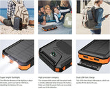 Solar Power Bank – Waterproof, Fast Charging, High-Capacity Powerbank with SOS & LED Light for Outdoor Survival thumbnail 12