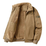 Men's Pilot Bomber Jacket – Winter Fleece-Lined Tactical Windbreaker thumbnail 2