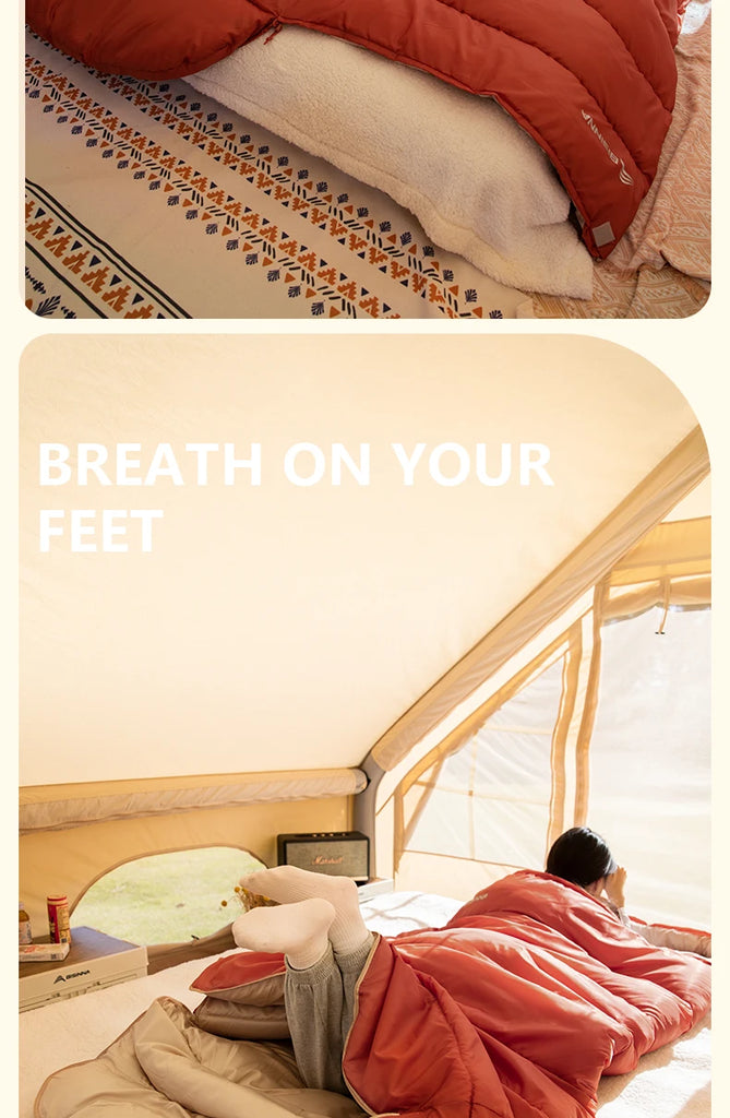 BISINNA 3-Season Large Camping Sleeping Bag – Lightweight, Expanded Design for Adults (Multiple Weights)