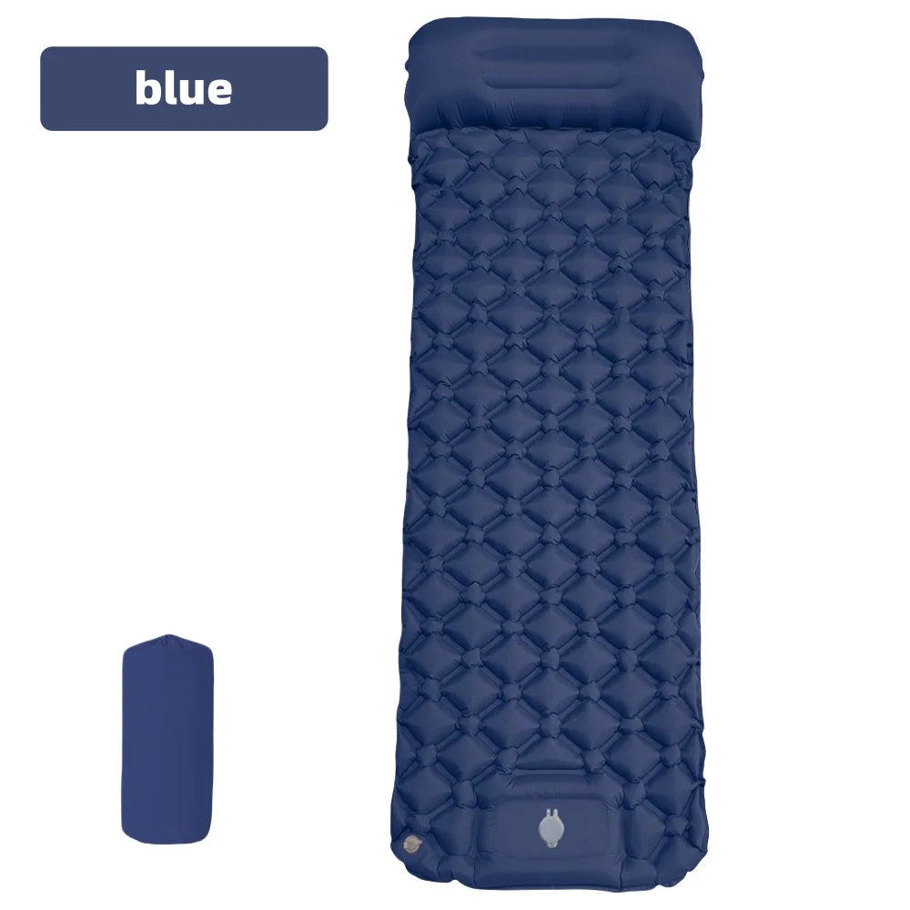 SHXI Ultralight Diamond-Shaped Inflatable Sleeping Pad – Single Person, Waterproof TPU Camping Mat