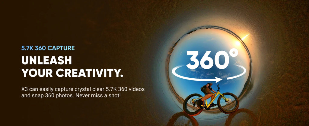 Insta360 X3 – Waterproof 360° Action Camera
