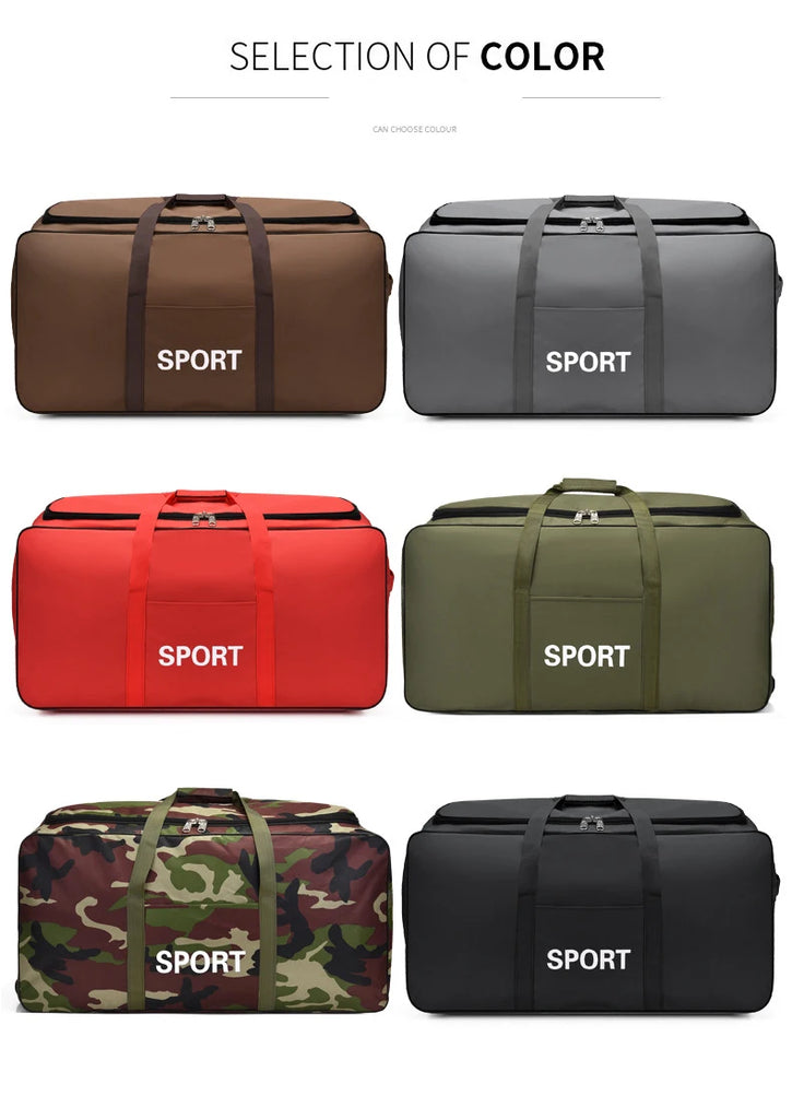 Camouflage Waterproof Oxford Travel Duffle Bag – Large Capacity Moving & Storage Bag