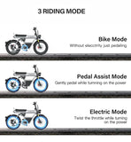 Coswheel CT20S 2000W Electric Dirt Bike β 60V 27.5Ah Fat Tire Ebike for Adults (20" Off-Road Tires, 161km Range) thumbnail 15