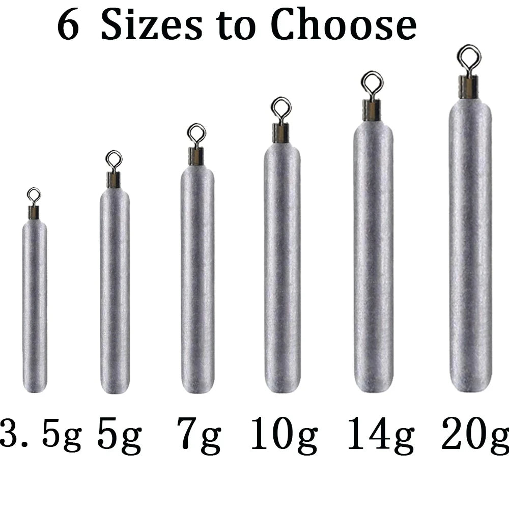 10pcs Fishing Sinkers Set (3.5gβ20g) | Precision Lead Weights for Carp Fishing & Magnet Fishing β Durable Tackle Accessories