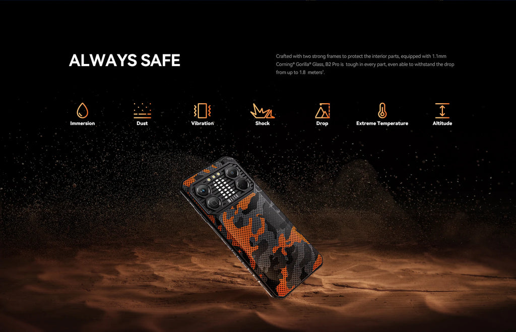 IIIF150 B2 Pro Rugged Smartphone – 6.8" FHD+ 120Hz | 24GB RAM (12+12) | 256GB ROM | 108MP Camera | 10000mAh Battery | Helio G99 | Android | IP68/IP69K | MIL-STD-810G