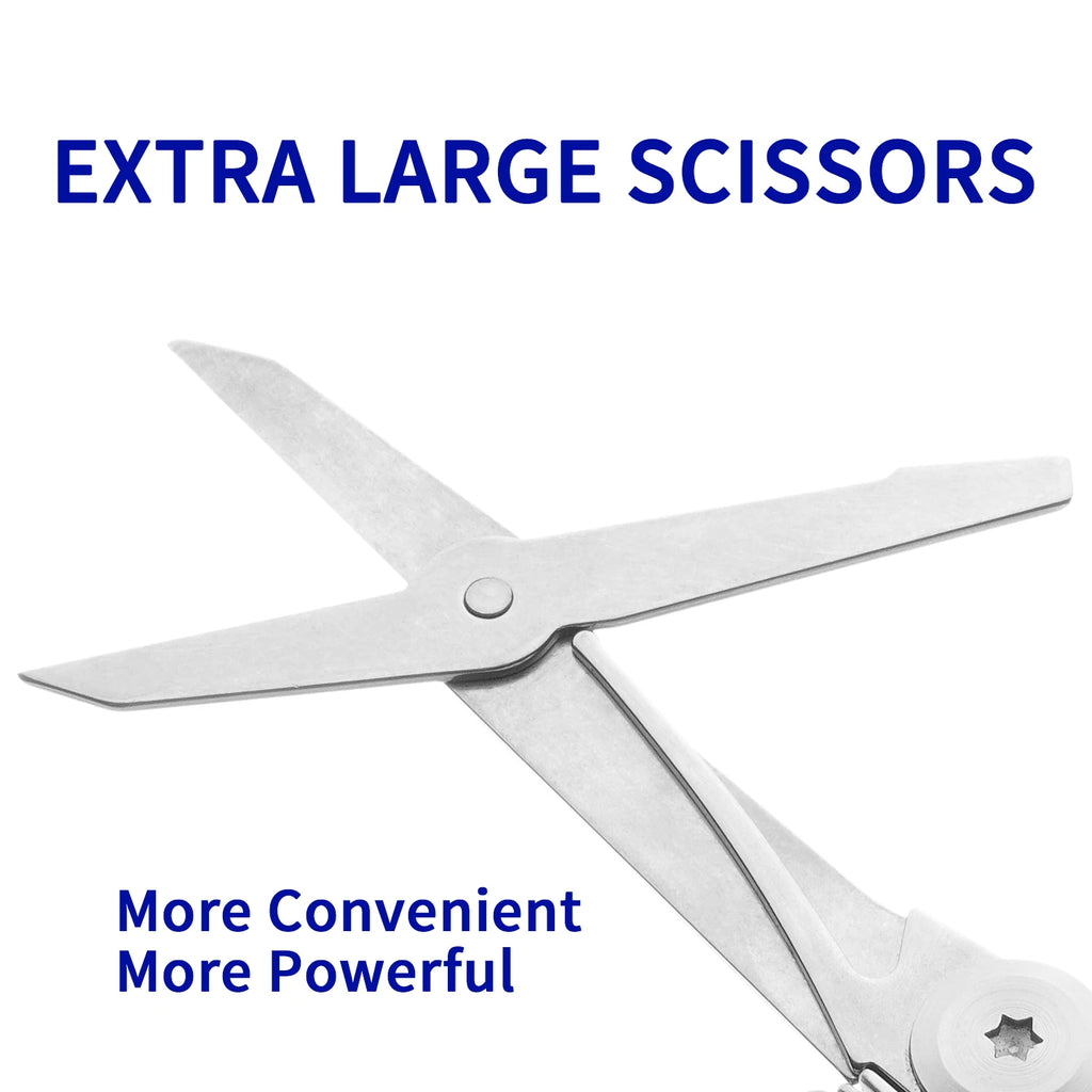 ROCKTOL ST02 12-in-1 Folding Multitool Pocket Knife – Titanium-Plated Handle, Stainless Steel Blade