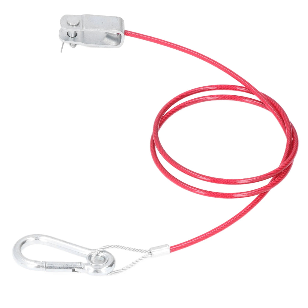 3.3ft Universal Trailer Safety Breakaway Cable – Anti-Drop Stainless Steel with Carabiner & Ring